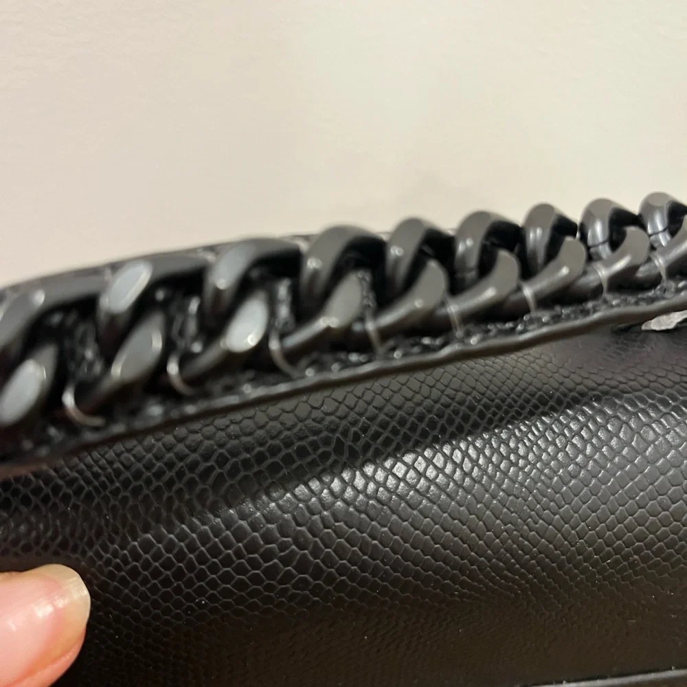 Nicole Miller NY Black Mini Clutch W/ Shoulder Strap NWT - Picture 9 of 14